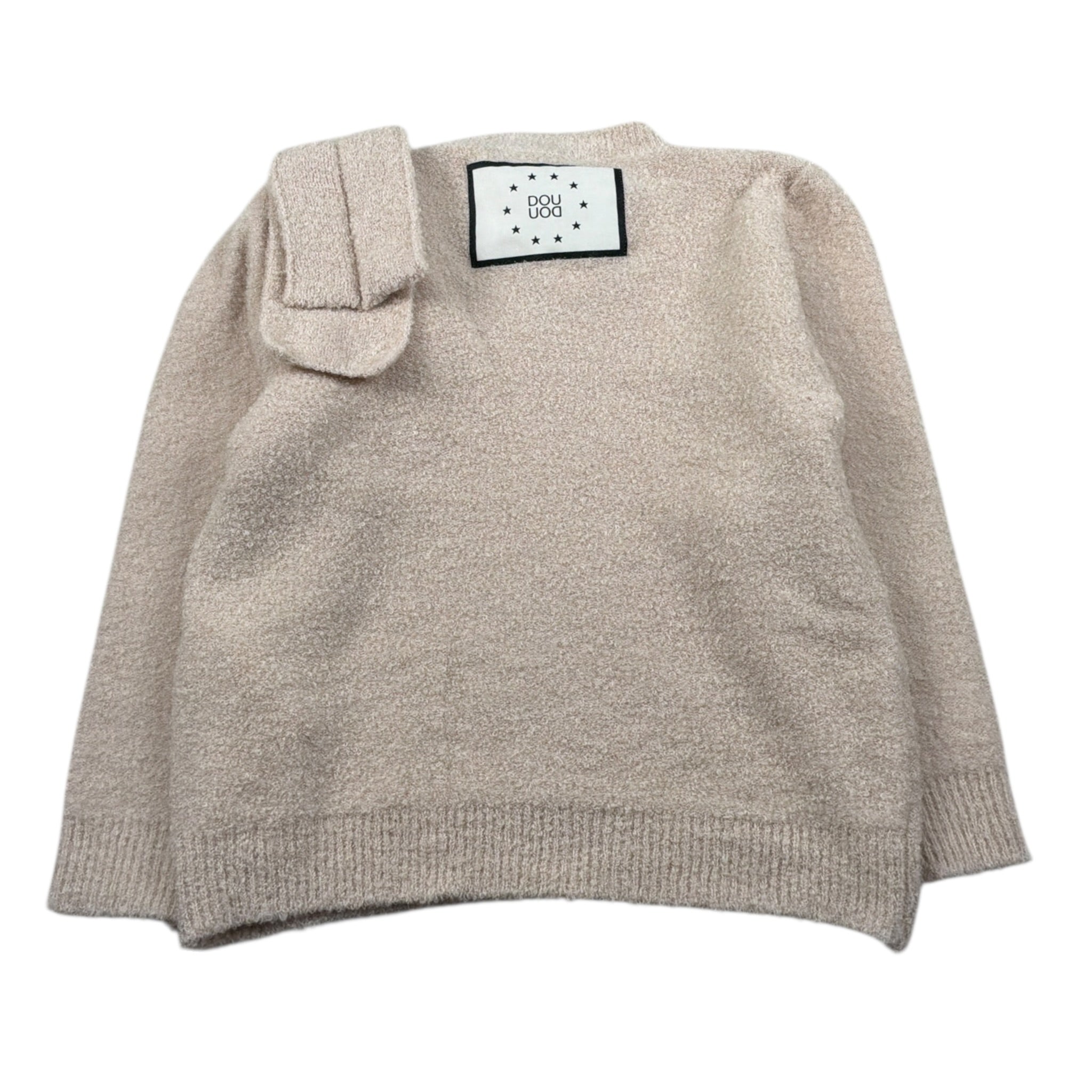 Dou Dou Maglia Girocollo tinta unita Beige per Bambina DX9A30 BEIGE DOU DOU 