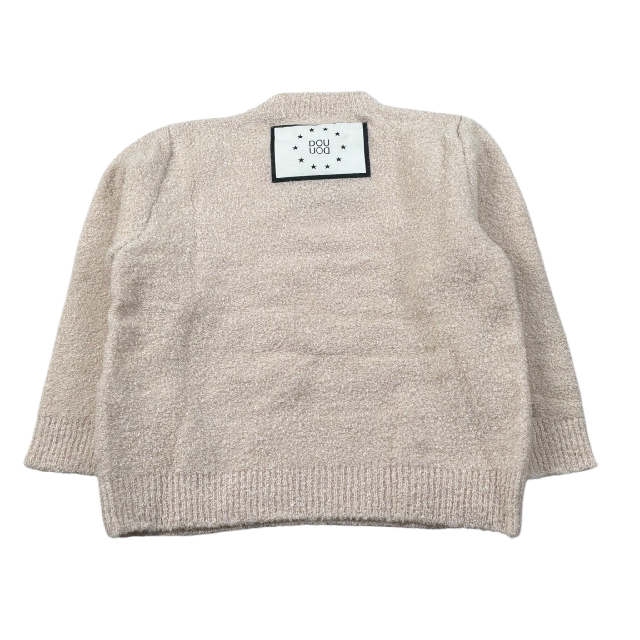 Dou Dou Maglia Girocollo tinta unita Beige per Bambina DX9A60W BEIGE DOU DOU 