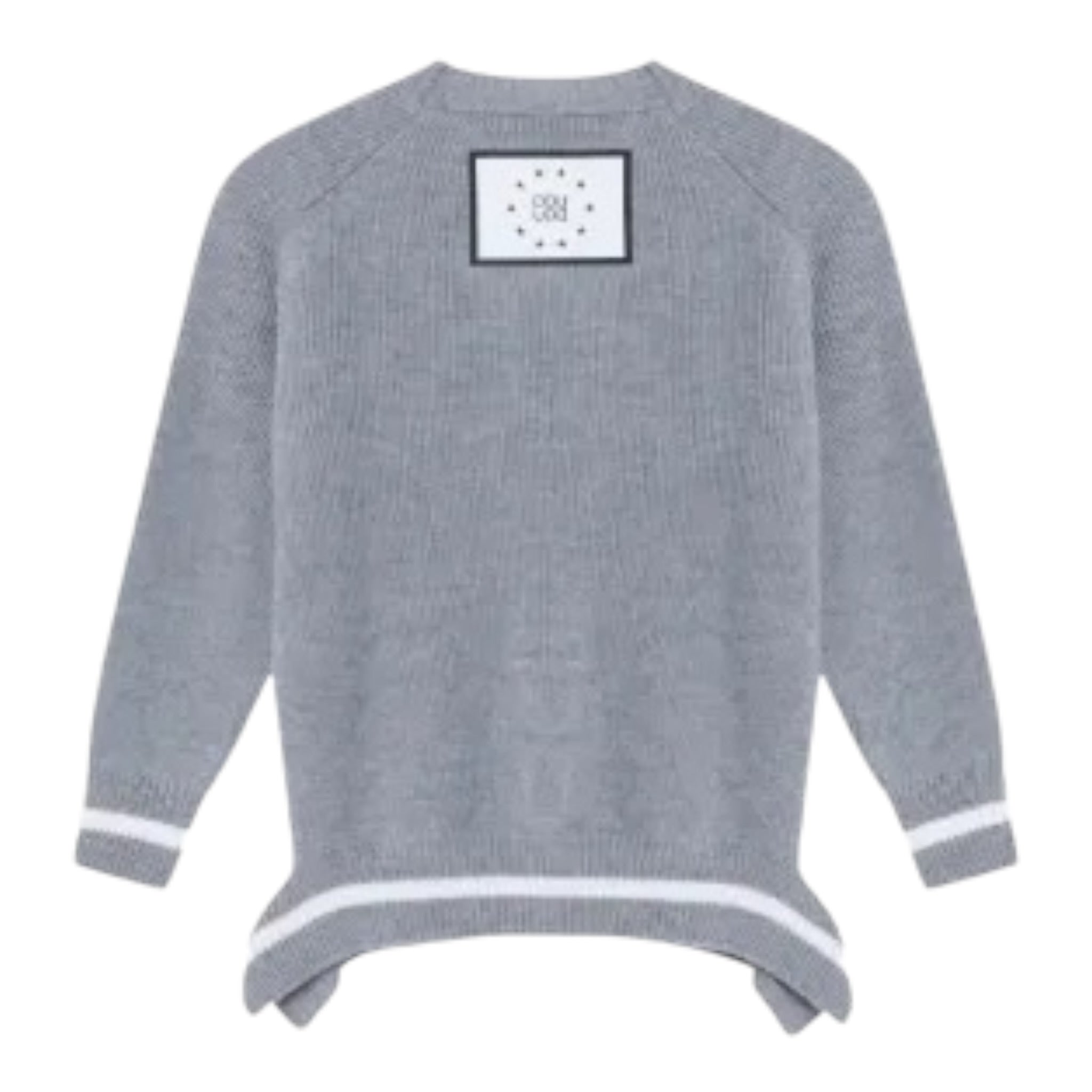Dou Dou Maglia tinta unita con Fantasia Grigio per Neonata DX9P40W0041 GRIGIO DOU DOU 