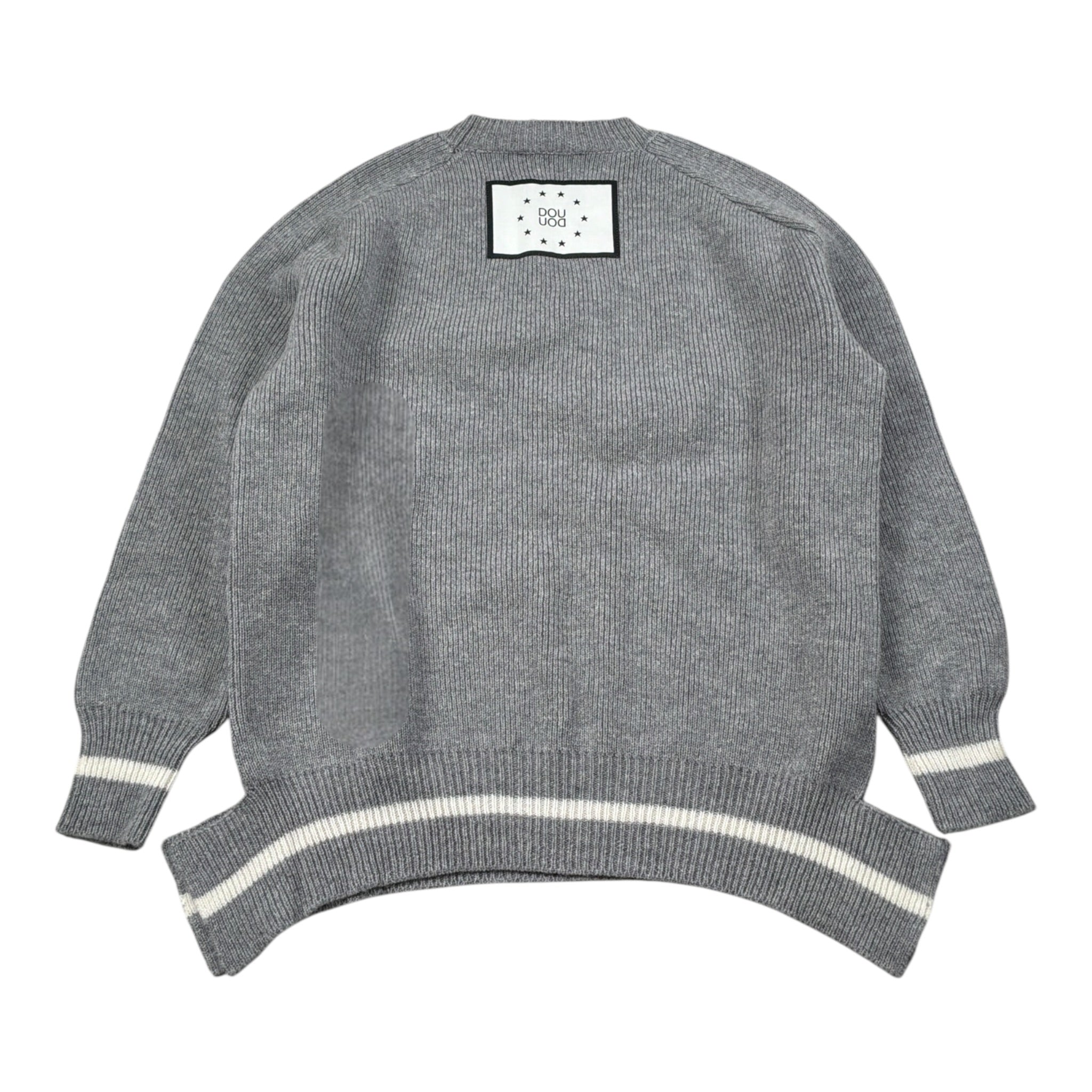 Dou Dou Maglia tinta unita con Fantasia Grigio per Bambina DX9P40W0041X GRIGIO DOU DOU 