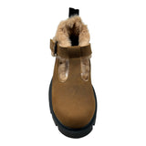 Dou Dou Sandalo tinta unita con Pelliccia Interna Cammello per Bambina IDEC522 CAMMELLO DOU DOU 