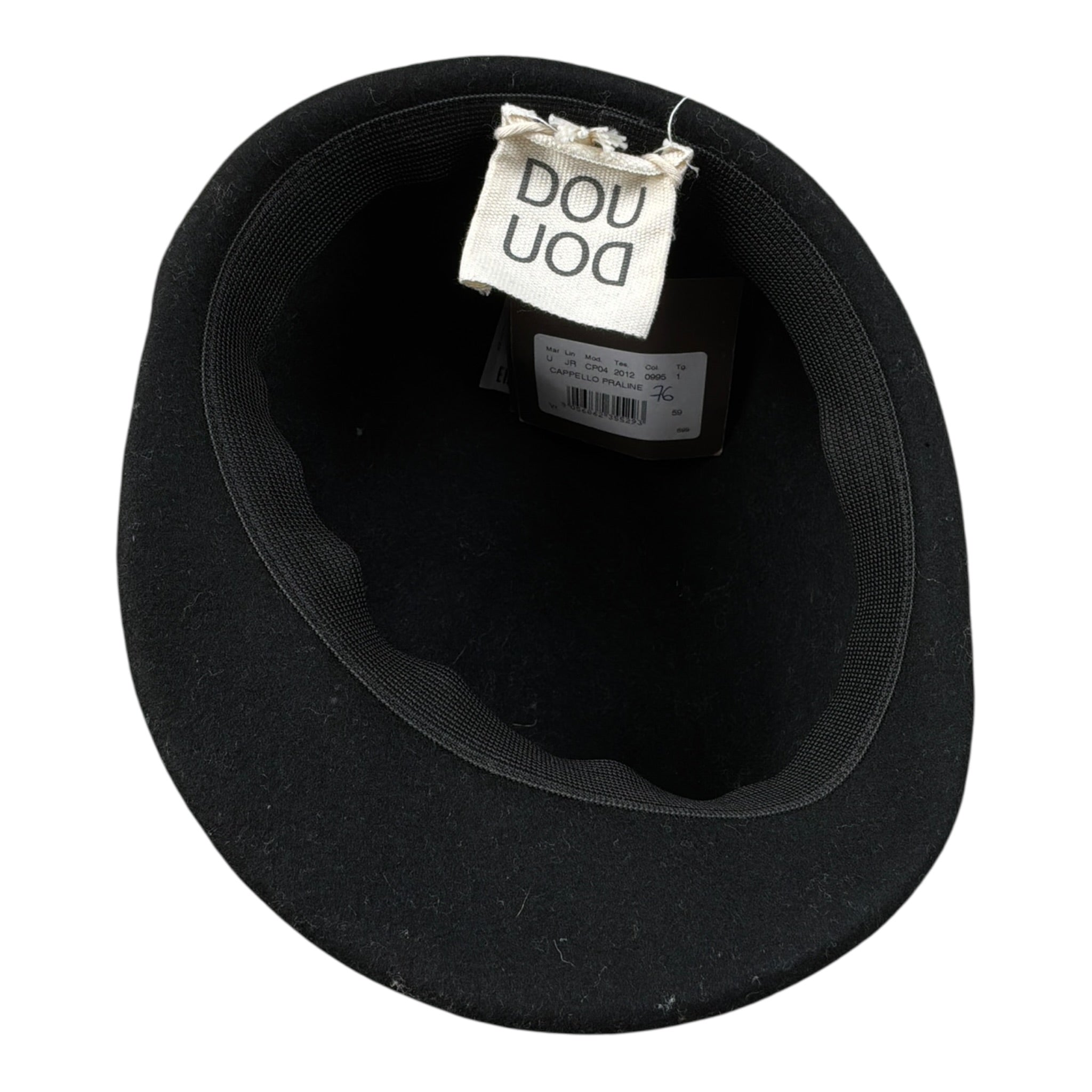 Dou Dou Cappello tinta unita Nero per Bambina UJRCP04 NERO DOU DOU 
