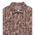 giacca tinta unita con fantasia militare DX2Q27 MARRONE DOU DOU 