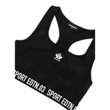 Dsquared2 Top tinta unita con Logo Nero per Bambina DQ0037 NERO DSQUARED2 