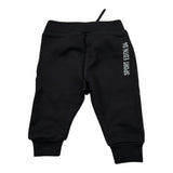 Dsquared2 Pantalone tinta unita Modello Tuta con Stampa Nero per Neonato DQ0283 NERO DSQUARED2 