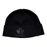 Dsquared2 Cappello tinta unita con Logo Nero per Bambino DQ0326 NERO DSQUARED2 
