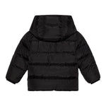 Dsquared2 Giubbino tinta unita con Cappuccio E Zip Nero per Neonato DQ1288 NERO DSQUARED2 