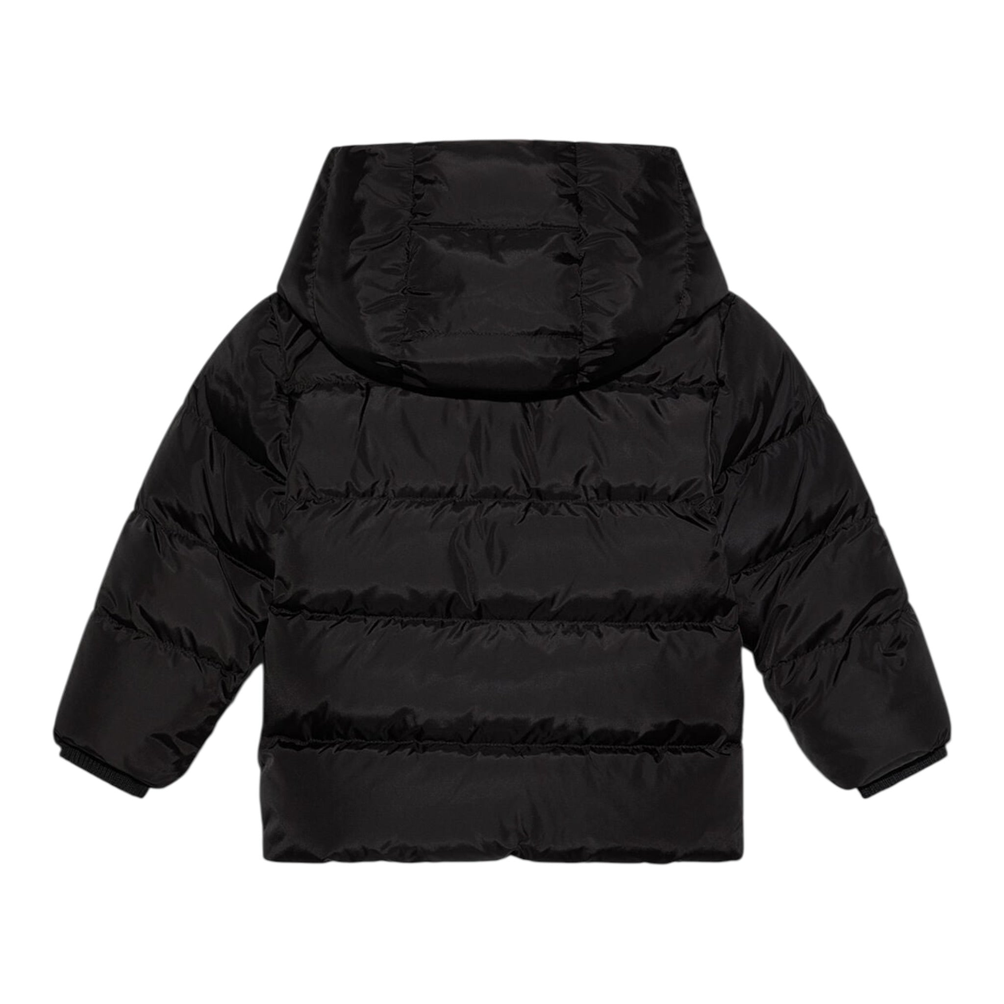Dsquared2 Giubbino tinta unita con Cappuccio E Zip Nero per Neonato DQ1288 NERO DSQUARED2 