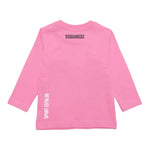 Dsquared2 Shirt tinta unita con Logo Rosa per Neonata DQ1879F ROSA DSQUARED2 