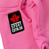 Dsquared2 Pantalone Modello Tuta tinta unita con Stampa Rosa per Bambina DQ1882FJ ROSA DSQUARED2 