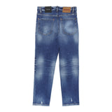 Dsquared2 Jeans tinta unita con Strappi Blu per Bambino DQ2241XX BLU DSQUARED2 