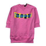 Dsquared2 Abito tinta unita Modello Felpa con Stampa Rosa per Bambina DQ2493J ROSA DSQUARED2 