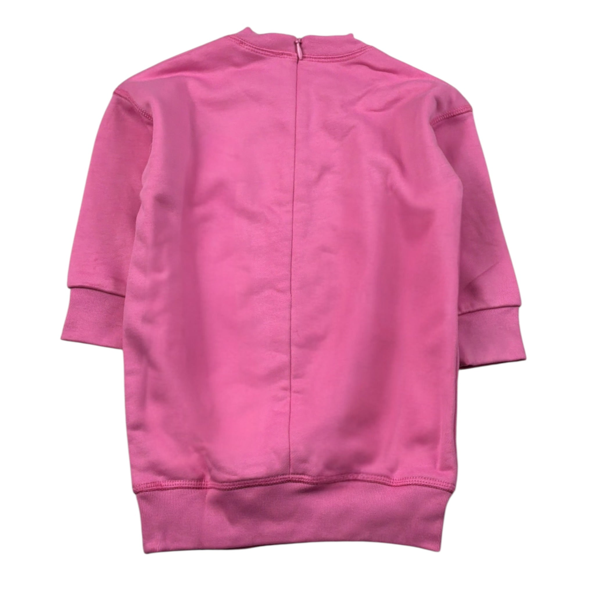 Dsquared2 Abito tinta unita Modello Felpa con Stampa Rosa per Neonata DQ2493 ROSA DSQUARED2 