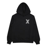 Dsquared2 Felpa Chiusa con Cappuccio tinta unita con Logo Nero per Bambino DQ2526 NERO DSQUARED2 