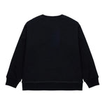 Dsquared2 Felpa Chiusa Girocollo tinta unita con Logo Nero per Bambino DQ2739XX NERO DSQUARED2 