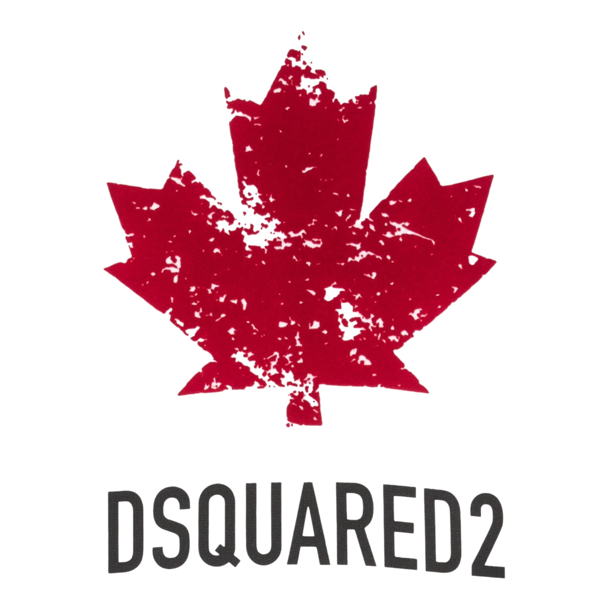 Dsquared2 Felpa tinta unita Girocollo con Stampa Bianco per Bambino DQ3005XXX BIANCO DSQUARED2 