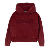 Dsquared2 Felpa tinta unita con Cappuccio E Stampa Bordeaux per Bambina DQ3009 BORDEAUX DSQUARED2 