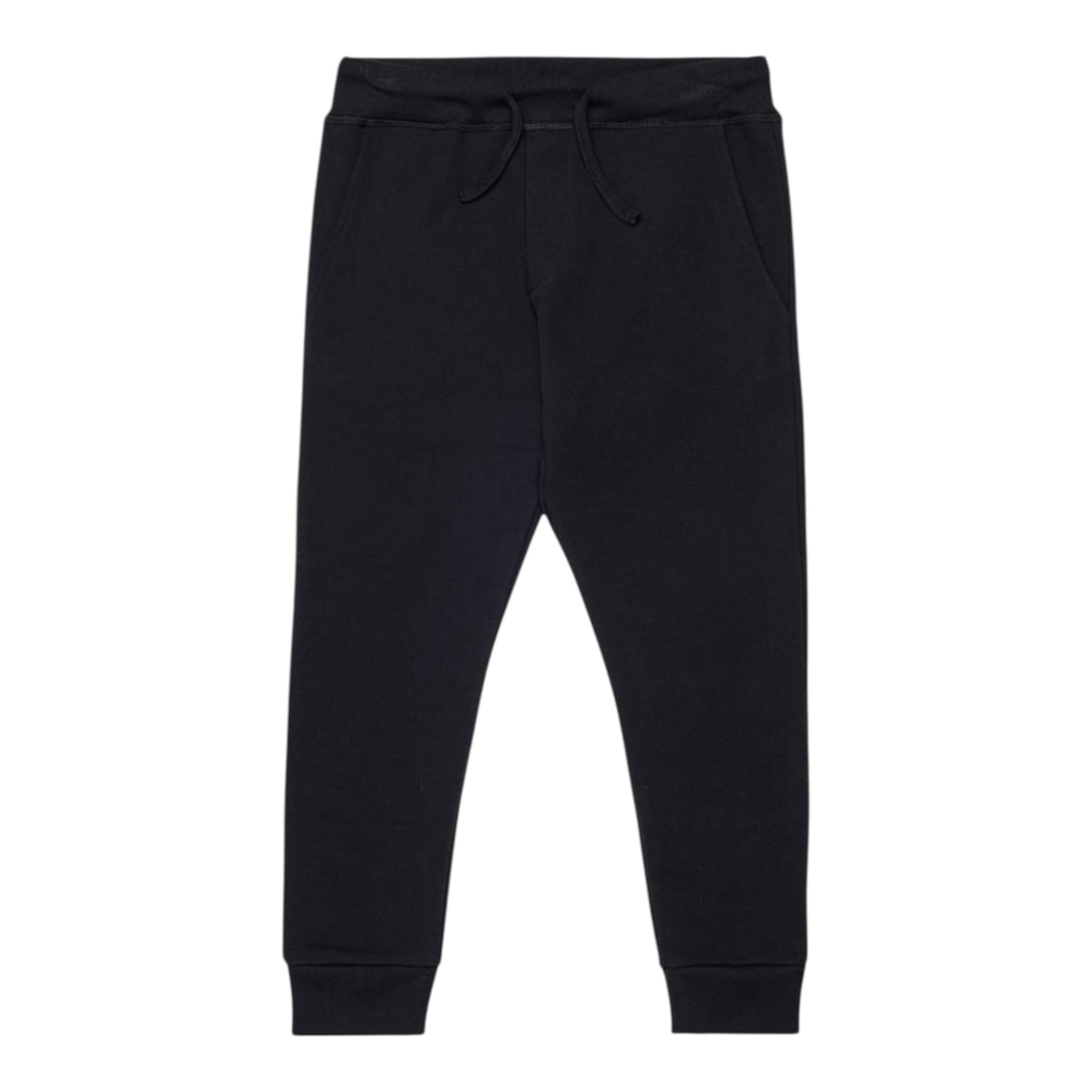 Dsquared2 Pantalone Tuta tinta unita con Logo Nero per Bambino DQ3025XXX NERO DSQUARED2 