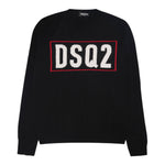 Dsquared2 Maglia Girocollo tinta unita Cn Stampa Nero per Bambino DQ3071X NERO DSQUARED2 