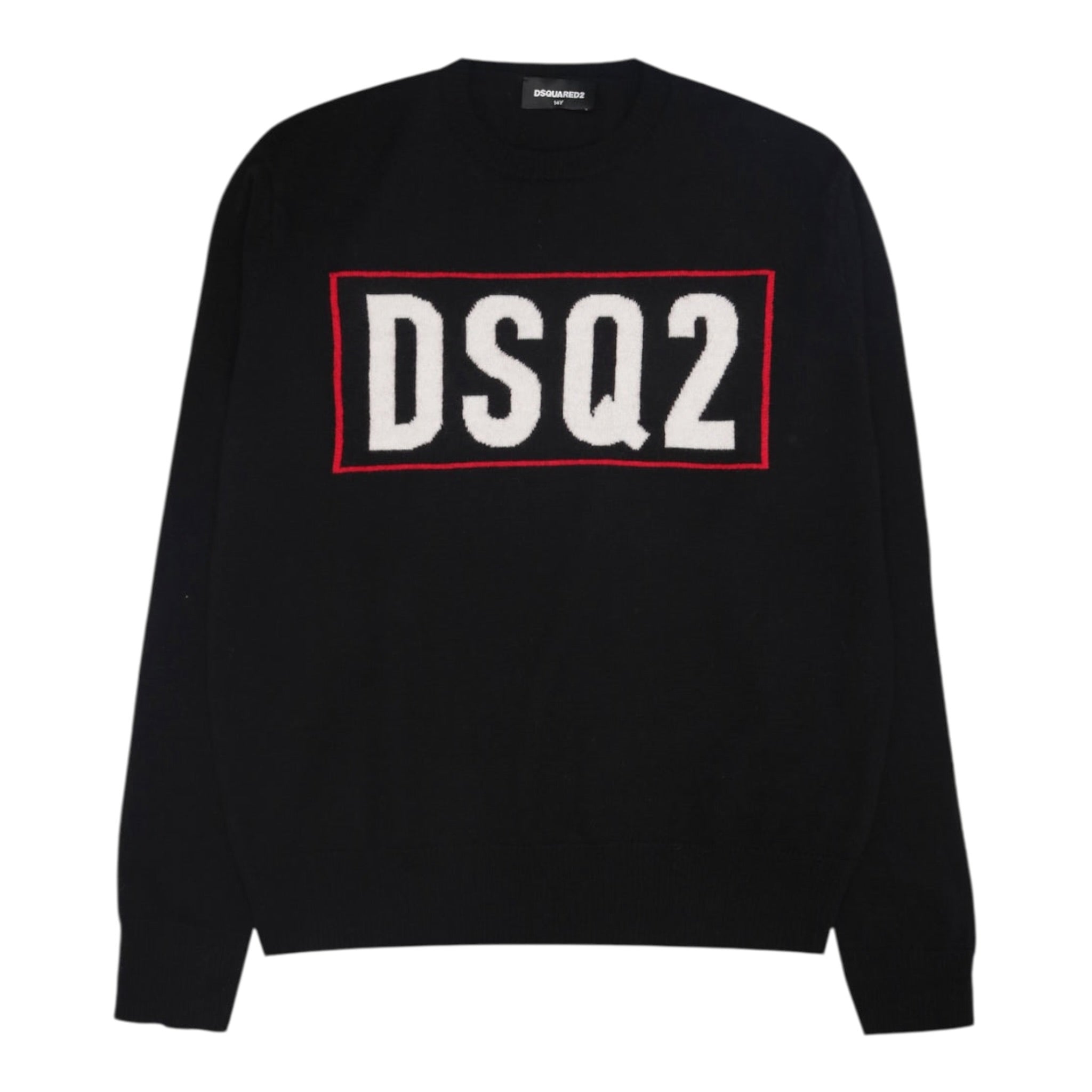 Dsquared2 Maglia Girocollo tinta unita Cn Stampa Nero per Bambino DQ3071X NERO DSQUARED2 