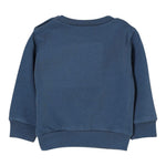 Dsquared2 Felpa Chiusa Girocollo tinta unita con Logo Petrolio per Neonato DQ3095X PETROLIO DSQUARED2 