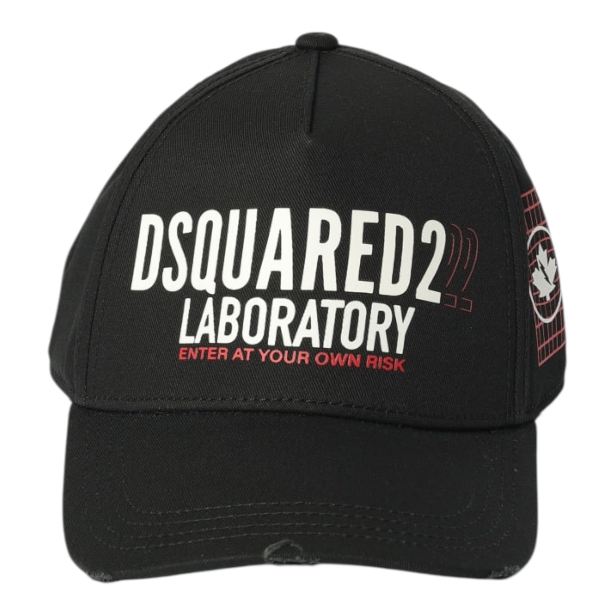 Dsquared2 Berretto tinta unita con Logo Nero per Bambino DQ3118 NERO DSQUARED2 