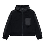 Dsquared2 Felpa con Zip E Cappuccio tinta unita Nero per Bambino DQ3130 NERO DSQUARED2 