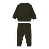 Dsquared2 Completo 2Pz Felpa-Pantalone tinta unita Verde per Neonato DQ3146NX VERDE DSQUARED2 