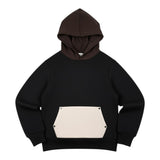Duepuntozero Felpa tinta unita con Cappuccio Nero per Bambino FLB33D NERO DUEPUNTOZERO 