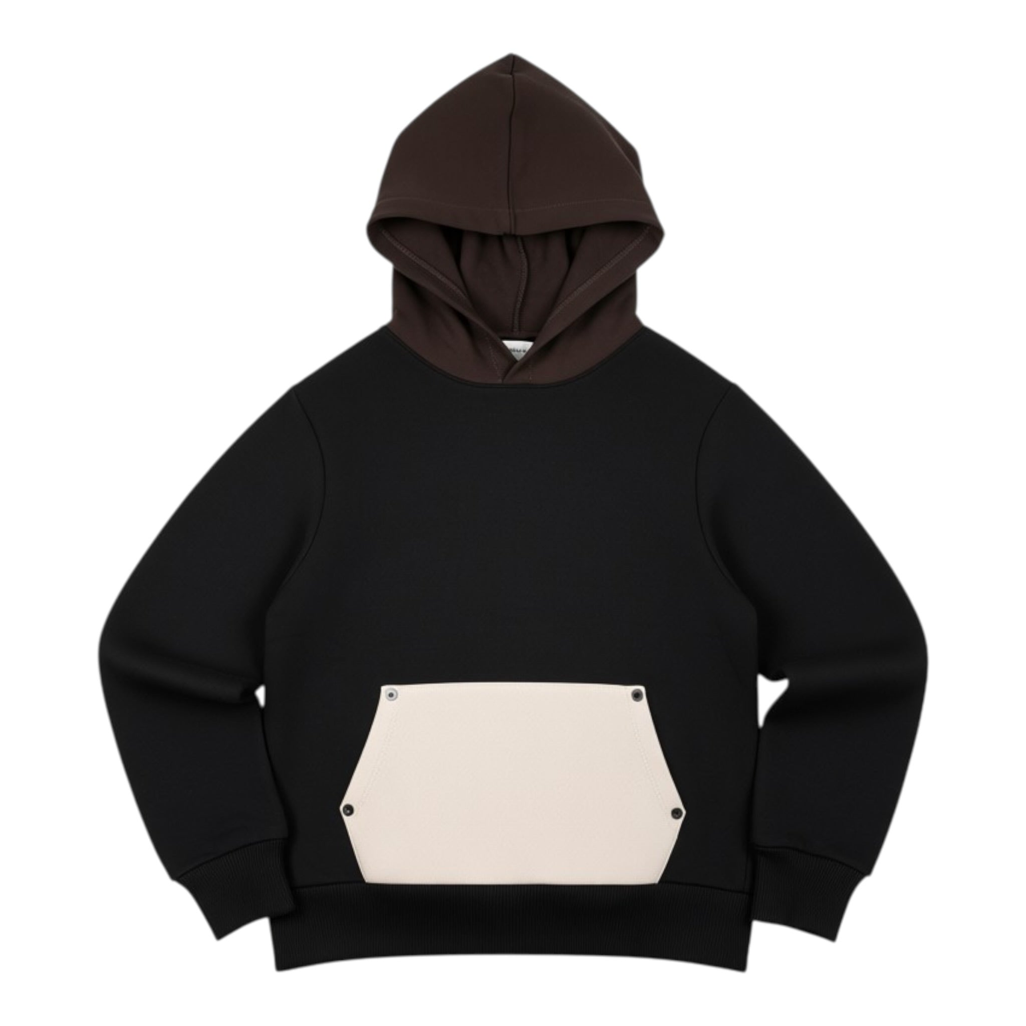 Duepuntozero Felpa tinta unita con Cappuccio Nero per Bambino FLB33D NERO DUEPUNTOZERO 