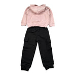 Ebita Completo 2 Pezzi Felpa-Pantalone Rosa/Nero per Neonata 255244 ROSA/NERO EBITA 
