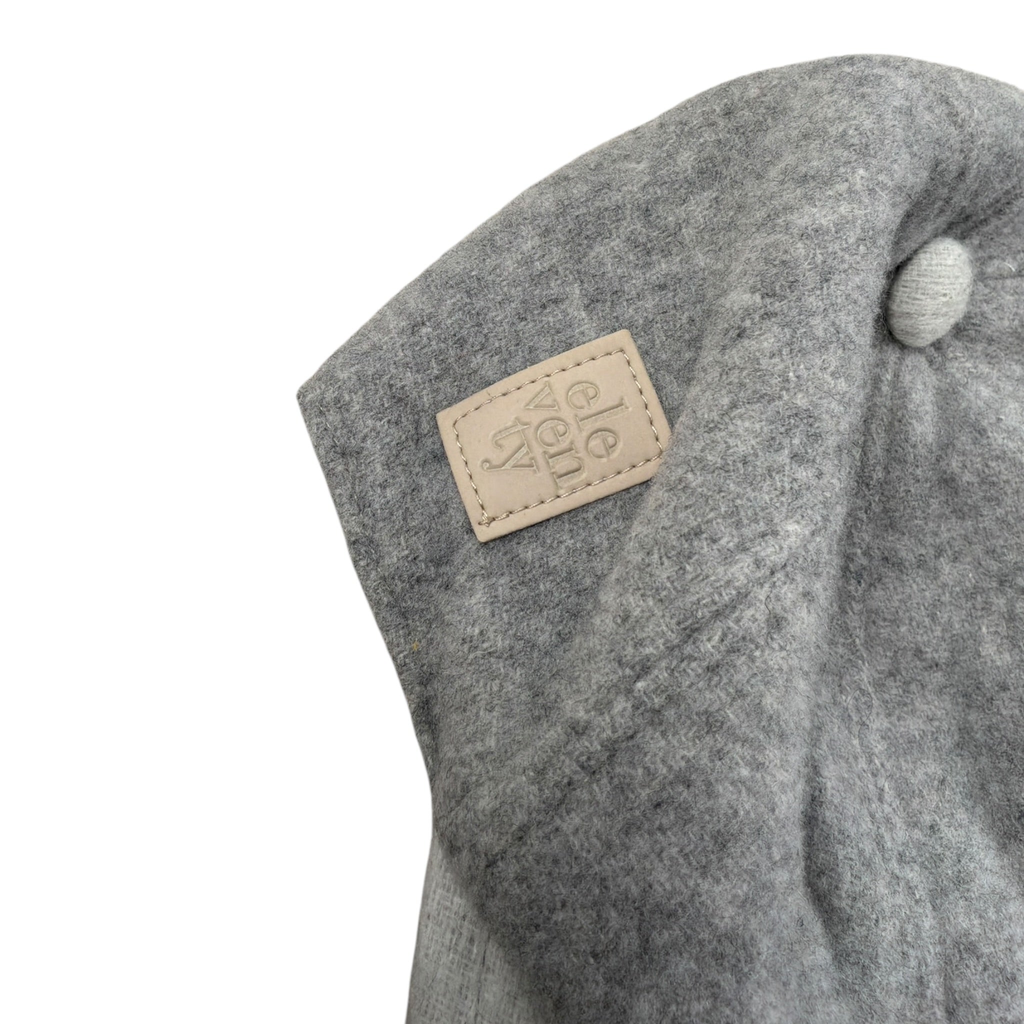 Eleventy Berretto tinta unita con Logo Grigio per Bambino ET0P17 GRIGIO ELEVENTY 