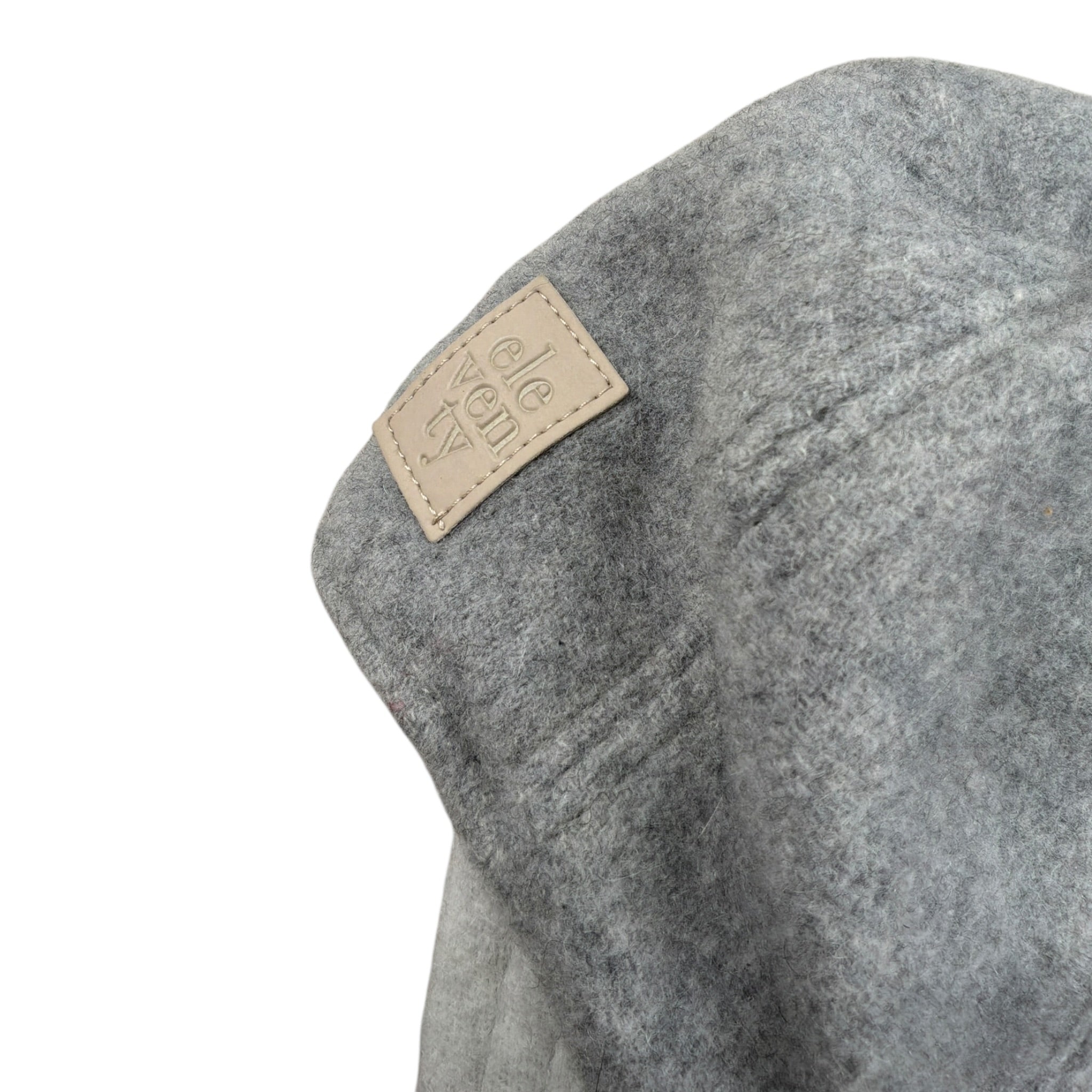Eleventy Berretto tinta unita con Logo Grigio per Bambino ET0P17X GRIGIO ELEVENTY 