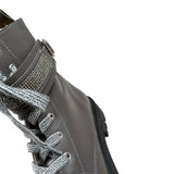 Eleventy Stivale Modello Basso tinta unita con Lacci Grigio per Bambina EV0A28 GRIGIO ELEVENTY 