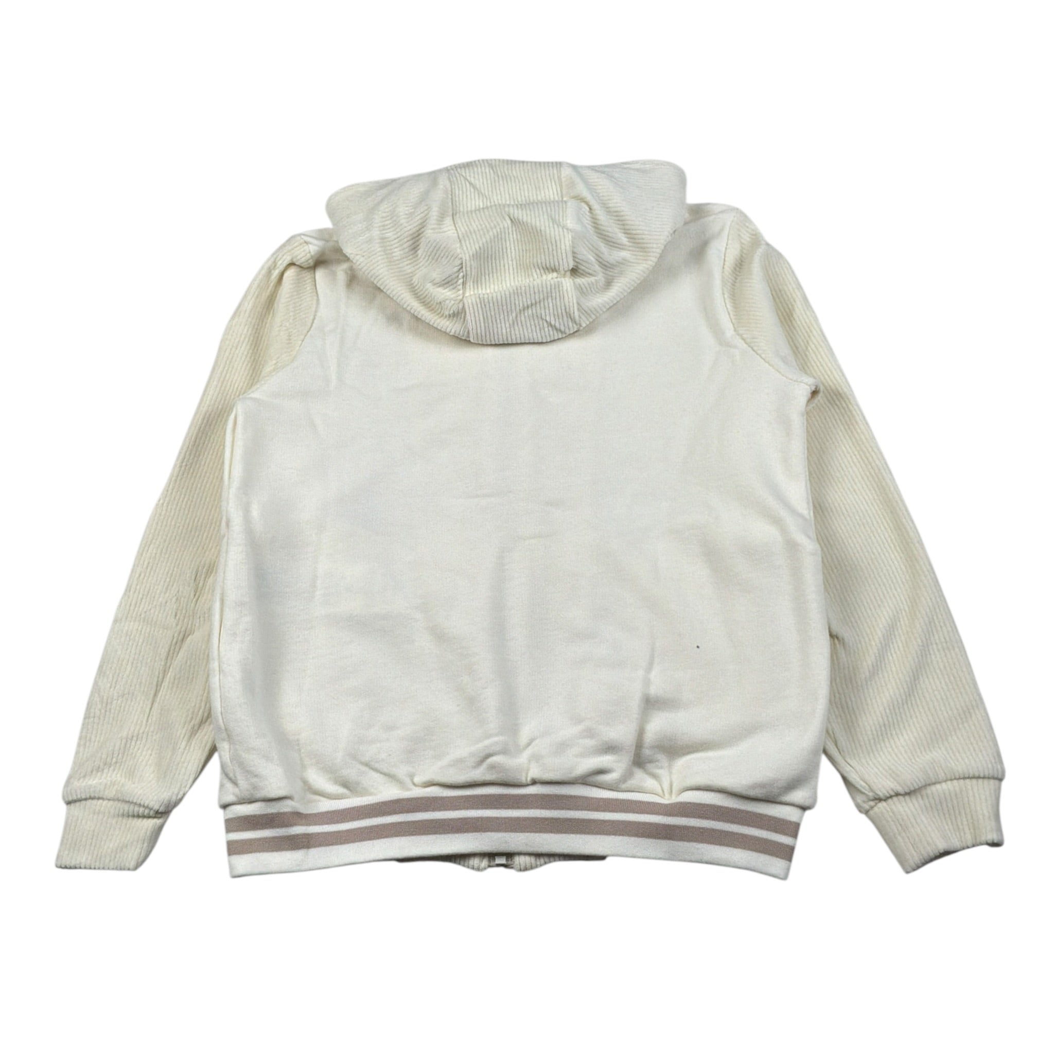 Eleventy Felpa con Zip E Cappuccio tinta unita Panna per Bambina EV4P50 PANNA ELEVENTY 