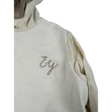 Eleventy Felpa con Zip E Cappuccio tinta unita Panna per Bambina EV4P50 PANNA ELEVENTY 
