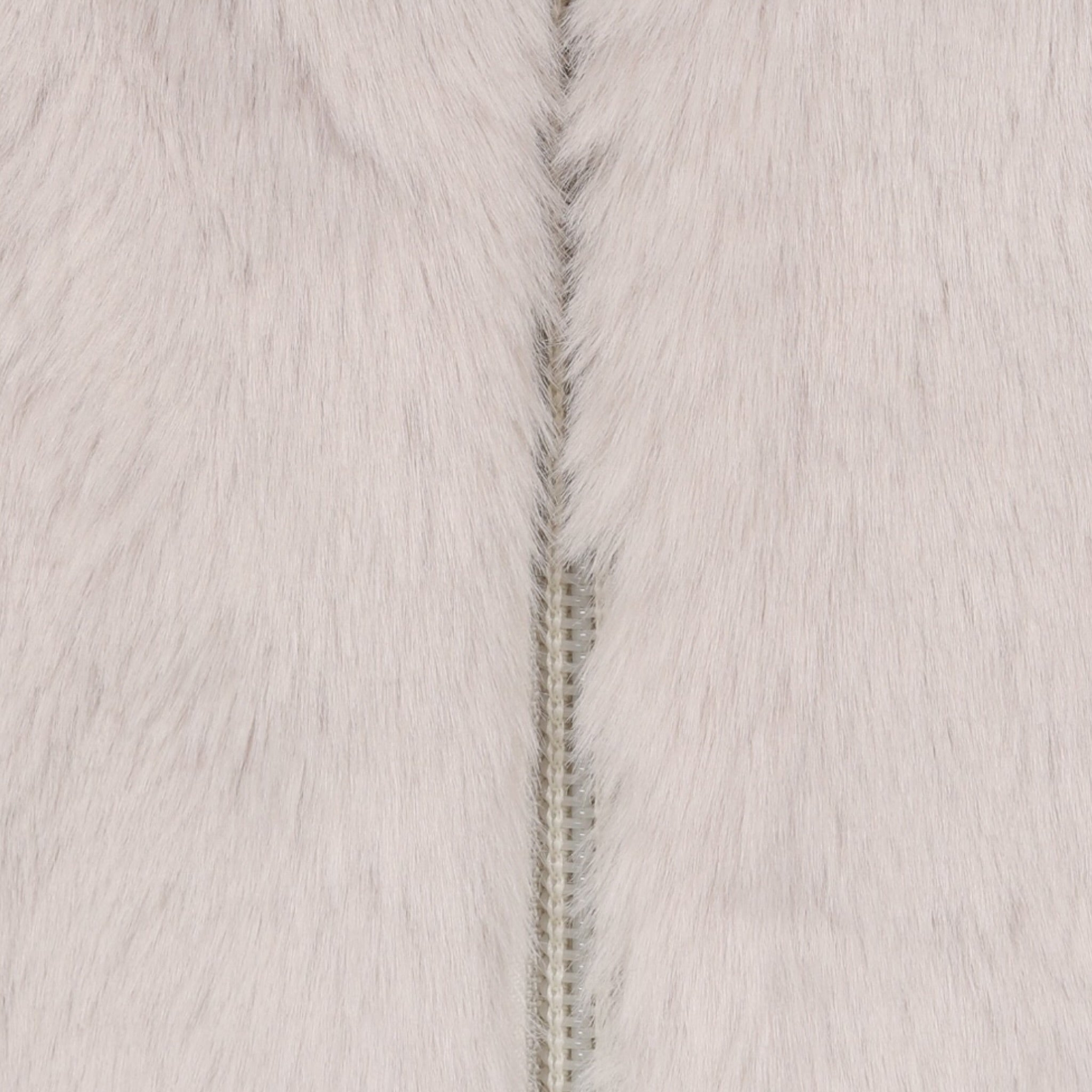 Eleventy Pelliccia tinta unita Modello Smanicato con Zip Beige per Bambina EX2A62 BEIGE ELEVENTY 
