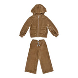 Eleventy Completo 2 Pezzi Felpa-Pantalone Marrone per Bambina EX3A20 MARRONE ELEVENTY 