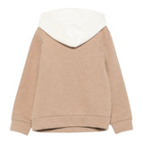 Eleventy Felpa tinta unita con Cappuccio Beige per Bambino EX4P00F0215 BEIGE ELEVENTY 