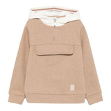 Eleventy Felpa tinta unita con Cappuccio Beige per Bambino EX4P00F0215 BEIGE ELEVENTY 