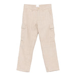 Eleventy Pantalone tinta unita con Microfantasia Beige per Bambino EX6P40I0285 BEIGE ELEVENTY 