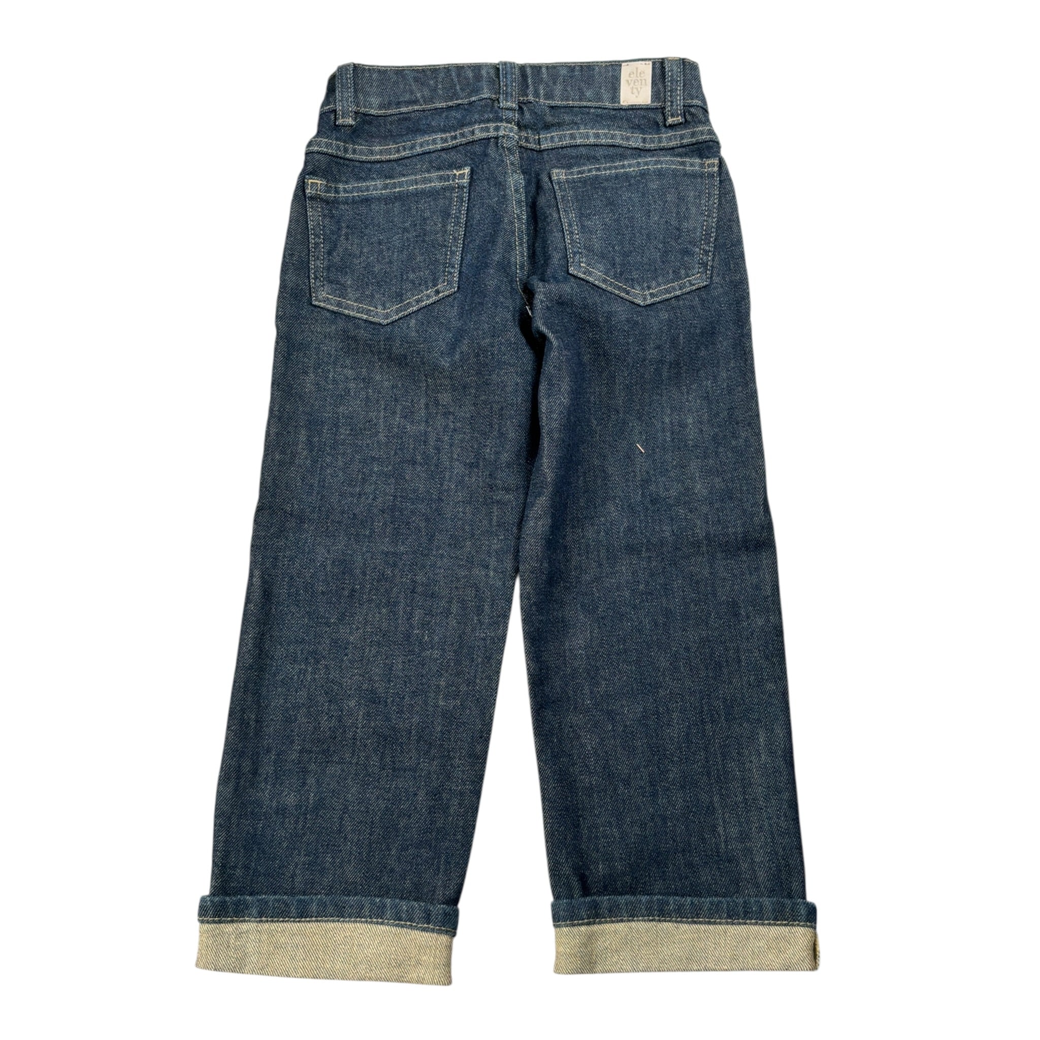 Eleventy Jeans tinta unita con Girovita Regolabile Blu per Bambina EX6P60 BLU ELEVENTY 