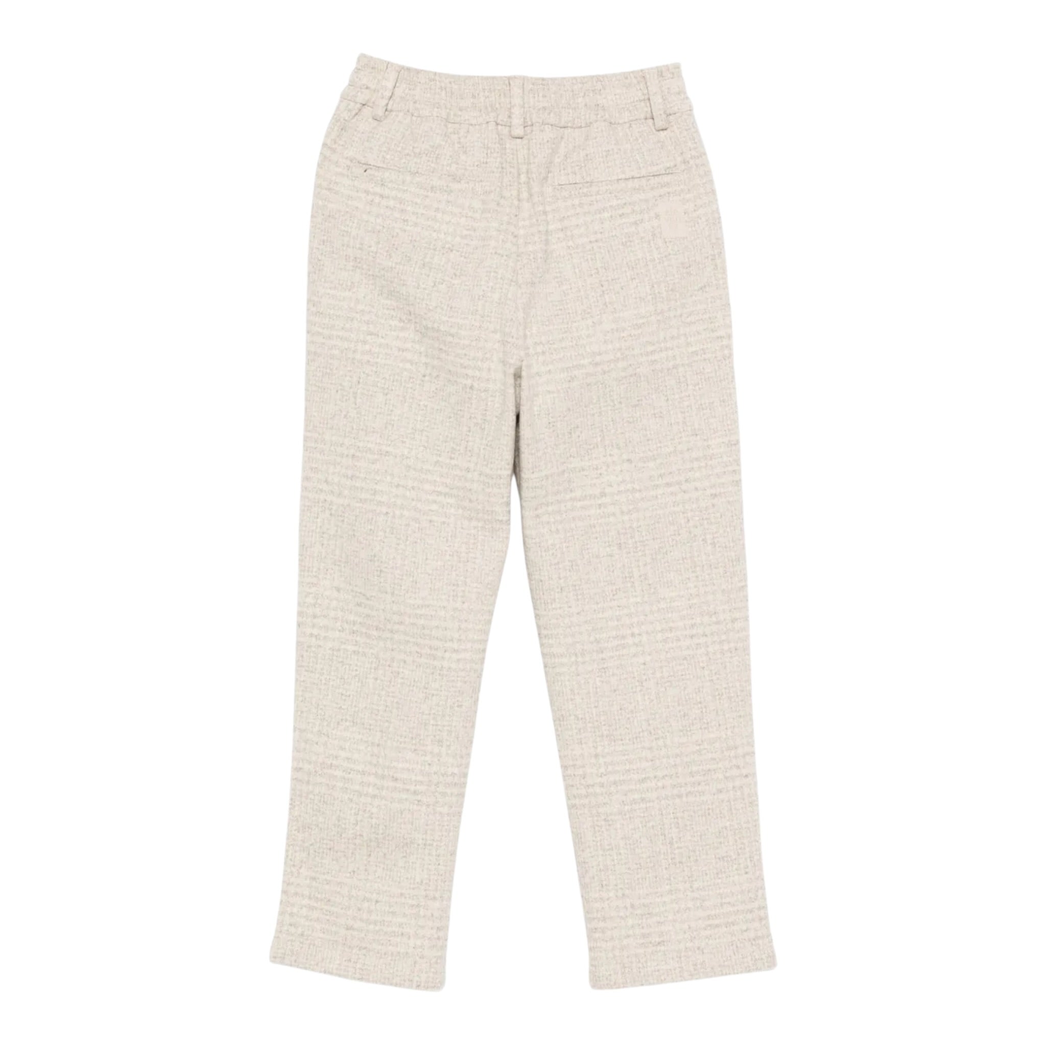 Eleventy Pantalone tinta unita con Microfantasia Beige per Bambino EX6Q50J0522 BEIGE ELEVENTY 