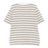 Eleventy T-Shirt Bicolore con Fantasia A Righe Panna/Grigio per Bambino EX8P01J0519 PANNA/GRIGIO ELEVENTY 