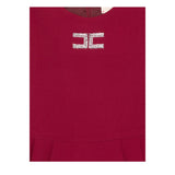 Elisabetta Franchi Abito Manica Lunga tinta unita Bordeaux per Bambina EFAB629 BORDEAUX ELISABETTA FRANCHI 