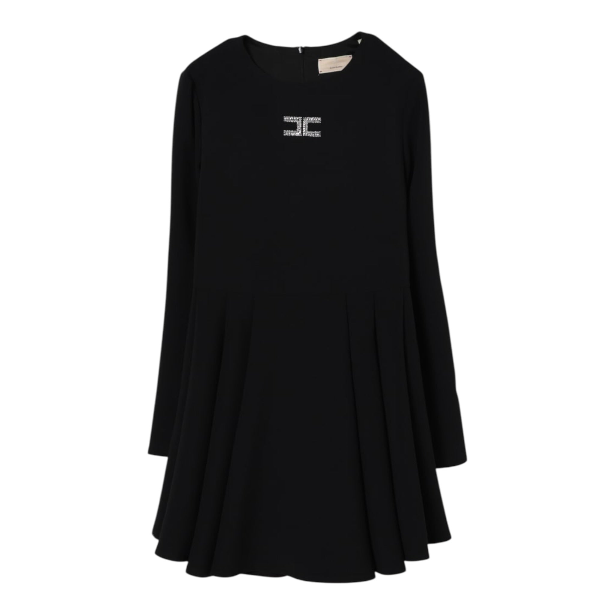 Elisabetta Franchi Abito Manica Lunga tinta unita Nero per Bambina EFAB629X NERO ELISABETTA FRANCHI 