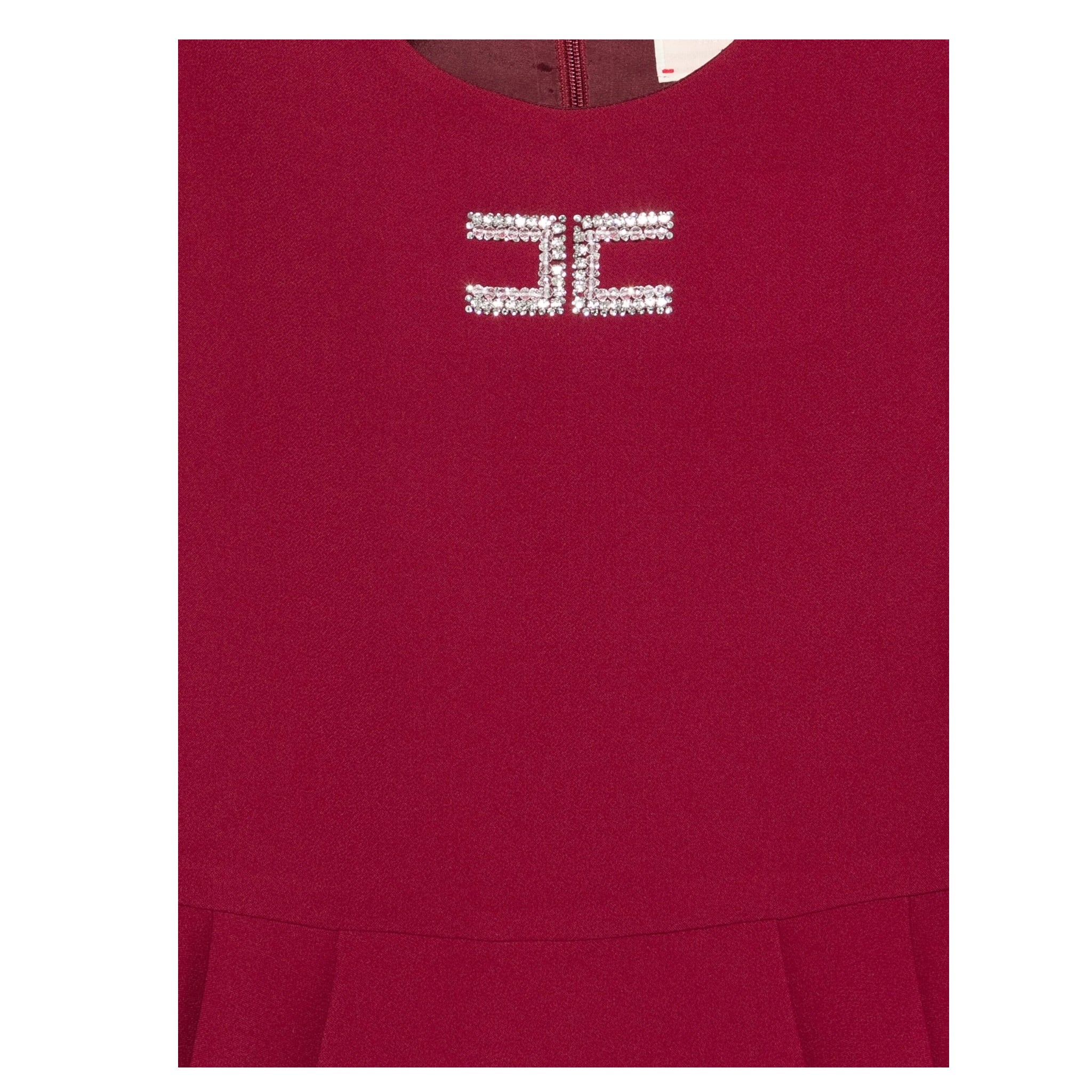Elisabetta Franchi Abito Manica Lunga tinta unita Bordeaux per Bambina EFAB629XX BORDEAUX ELISABETTA FRANCHI 