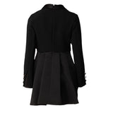 Elisabetta Franchi Abito tinta unita Manica Lunga Nero per Bambina EFAB645 NERO ELISABETTA FRANCHI 