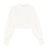 Elisabetta Franchi Camicia tinta unita con Ricamo Bianco per Bambina EFCA263 BIANCO ELISABETTA FRANCHI 