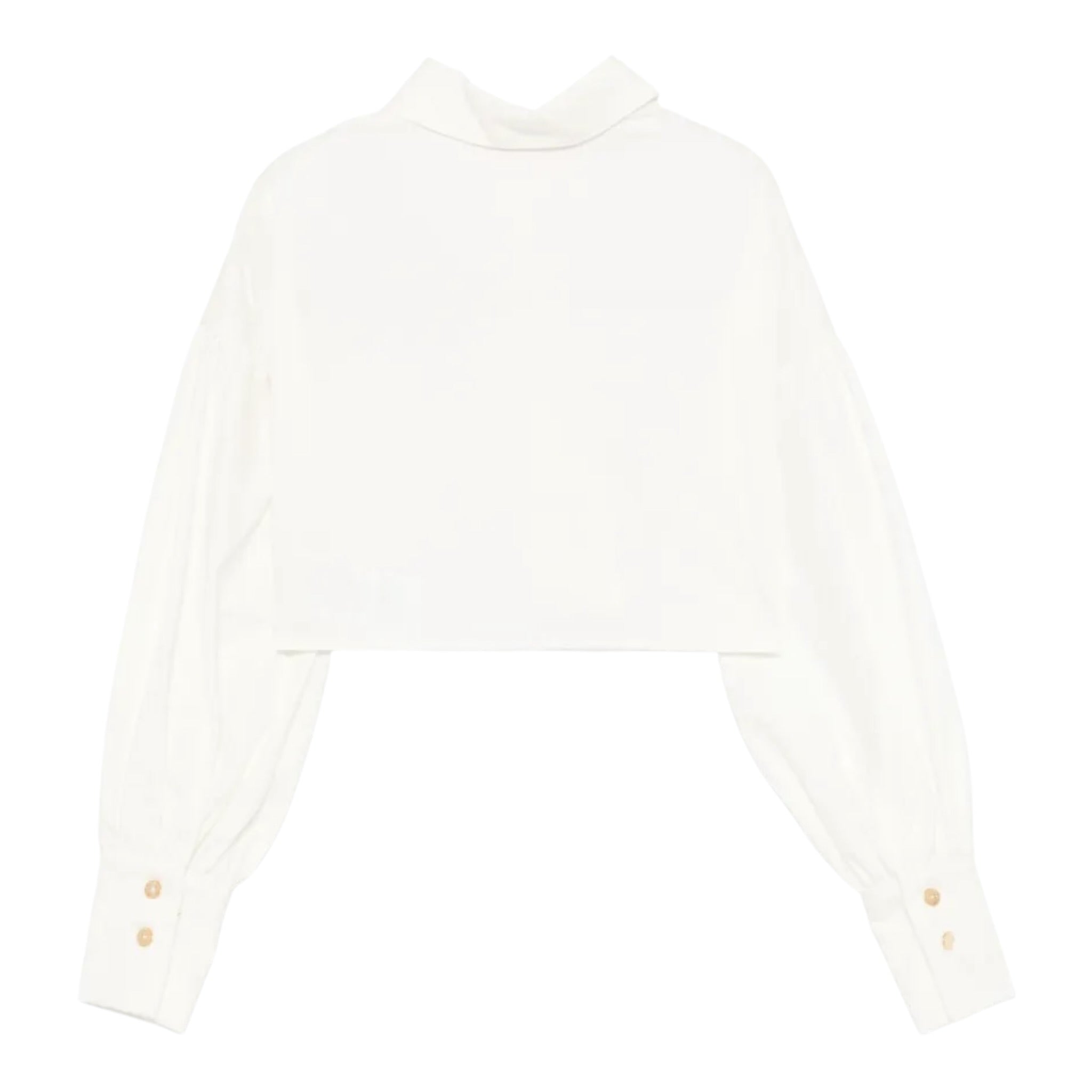 Elisabetta Franchi Camicia tinta unita con Ricamo Bianco per Bambina EFCA263 BIANCO ELISABETTA FRANCHI 